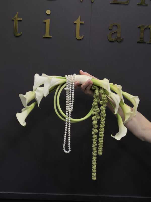 Свадебный букет трендовый с каллами # 22