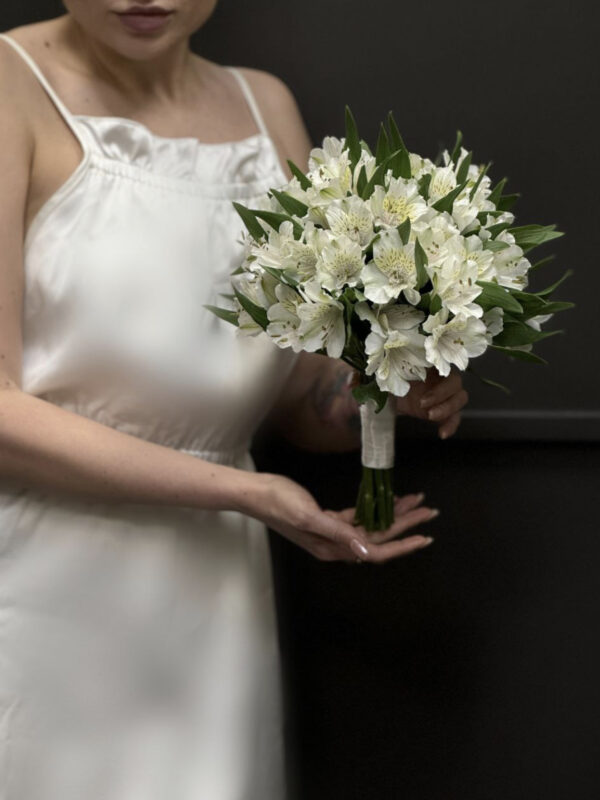 Свадебный букет из альстромерий # 15