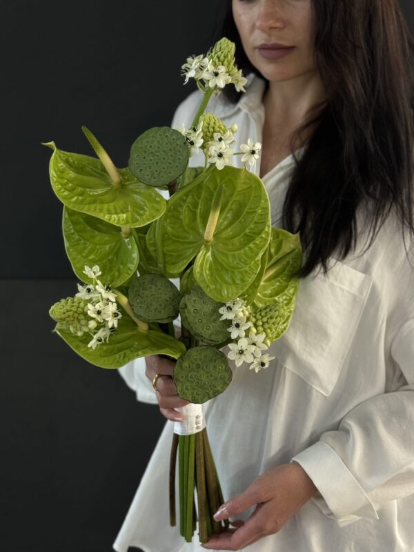 Свадебный букет с лотосом # 28