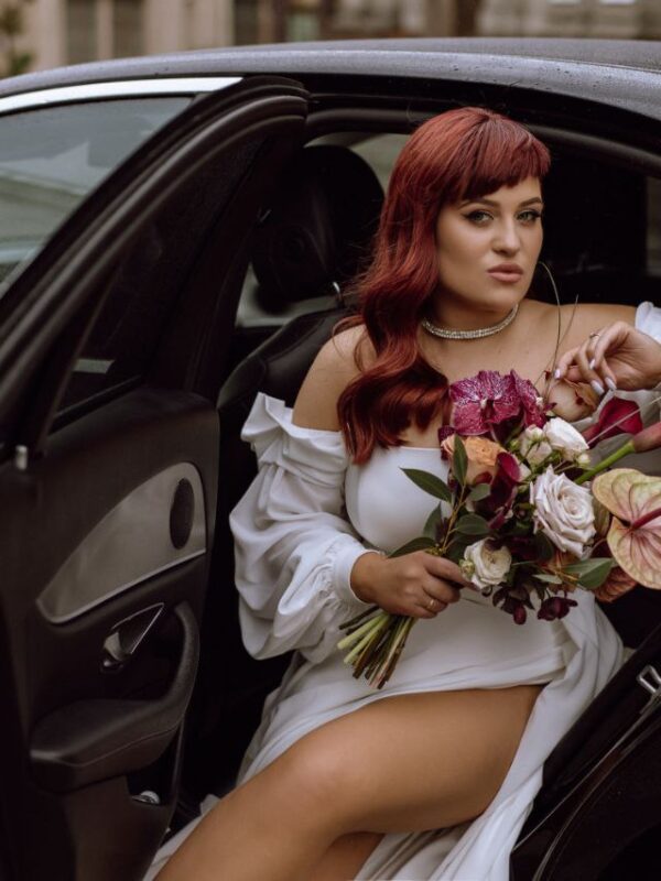 Свадебный букет с экзотической орхидеей Ванда # 17